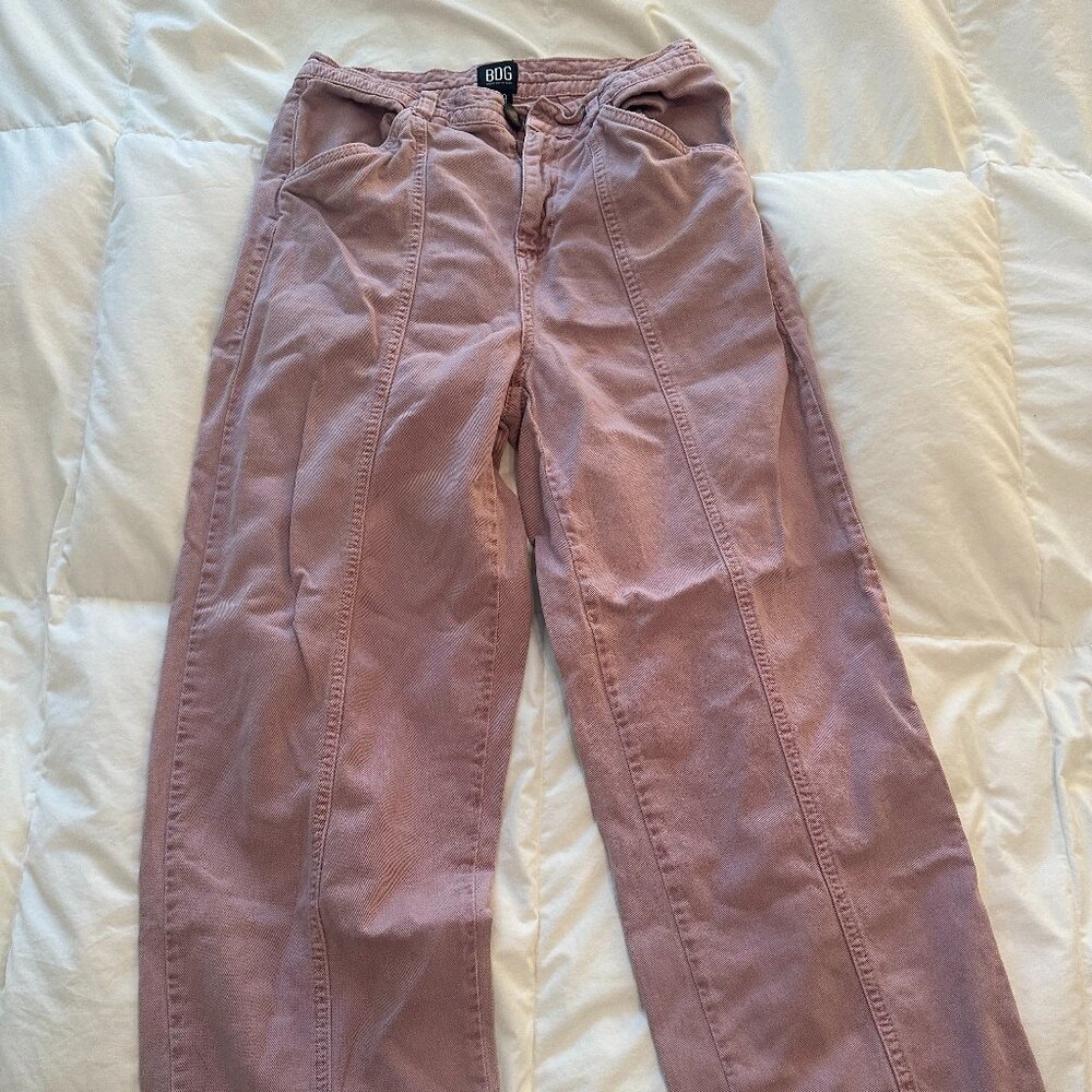 Pink BDG Straight Leg Jeans